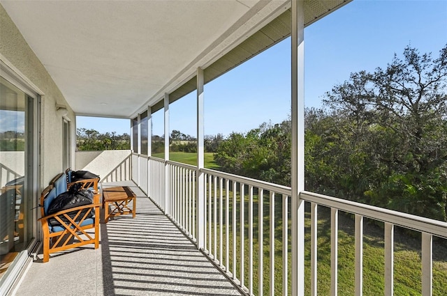 view of sunroom / solarium