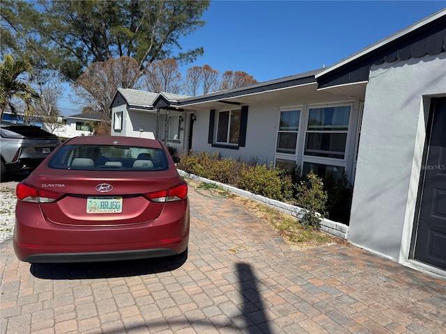 view of home's exterior featuring stucco siding