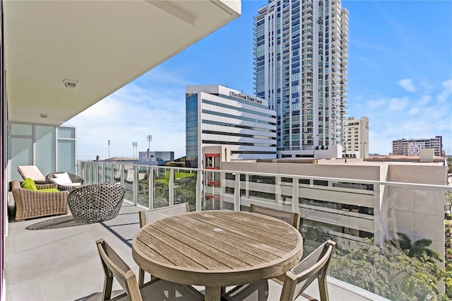 view of balcony