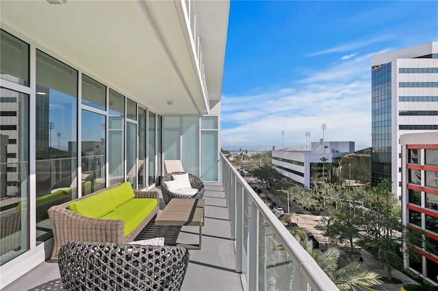 balcony with outdoor lounge area