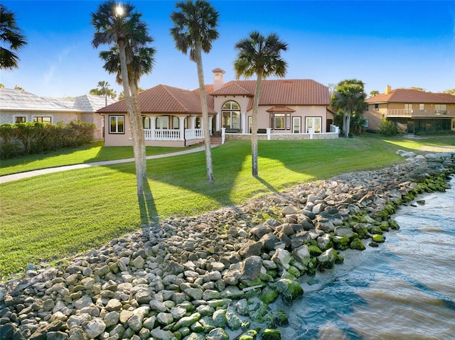 2186 Rockledge Dr, Rockledge, FL 32955 - view of front of home featuring a front lawn