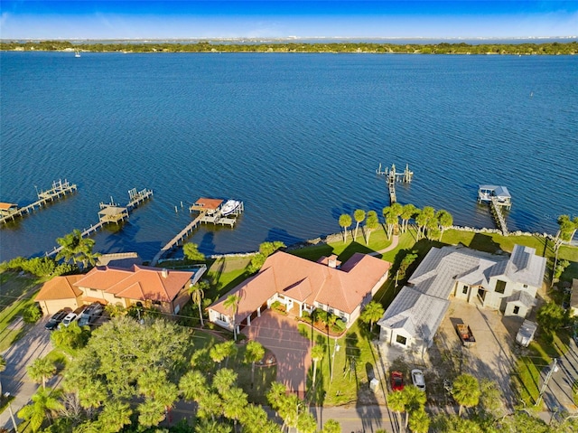 2186 Rockledge Dr, Rockledge, FL 32955 - birds eye view of property with a water view