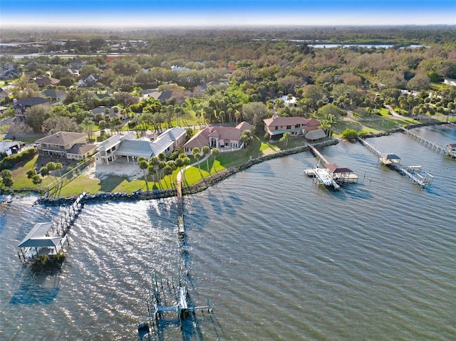 2186 Rockledge Dr, Rockledge, FL 32955 - drone / aerial view with a water view