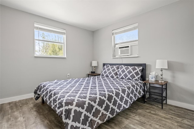 8820 Rocky Creek Dr, Tampa, FL 33615 - bedroom with hardwood / wood-style flooring and cooling unit