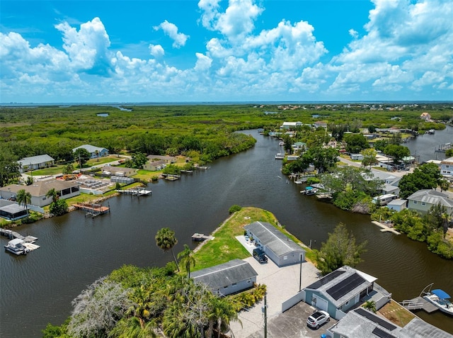 8820 Rocky Creek Dr, Tampa, FL 33615 - bird's eye view with a water view