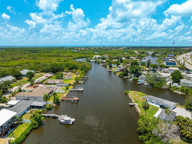 8820 Rocky Creek Dr, Tampa, FL 33615 - aerial view featuring a water view