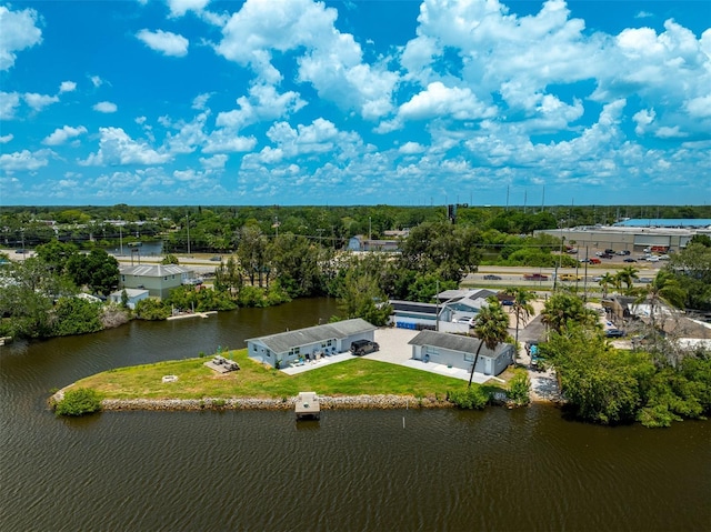 8820 Rocky Creek Dr, Tampa, FL 33615 - drone / aerial view featuring a water view