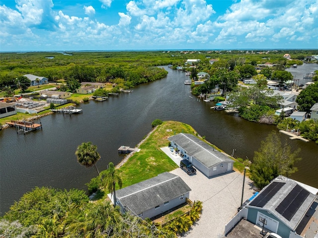 8820 Rocky Creek Dr, Tampa, FL 33615 - bird's eye view featuring a water view