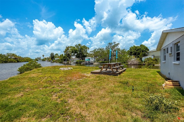 8820 Rocky Creek Dr, Tampa, FL 33615 - view of yard featuring a water view