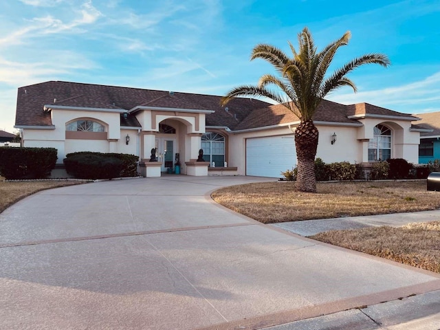 view of front of home featuring a garage