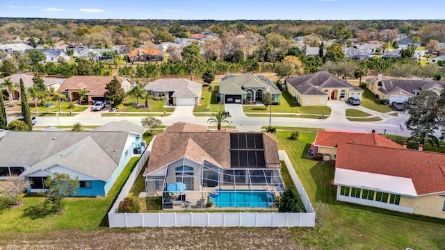 bird's eye view featuring a residential view