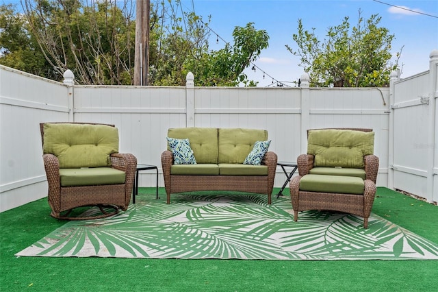 view of patio / terrace with outdoor lounge area