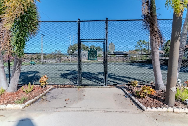 view of sport court