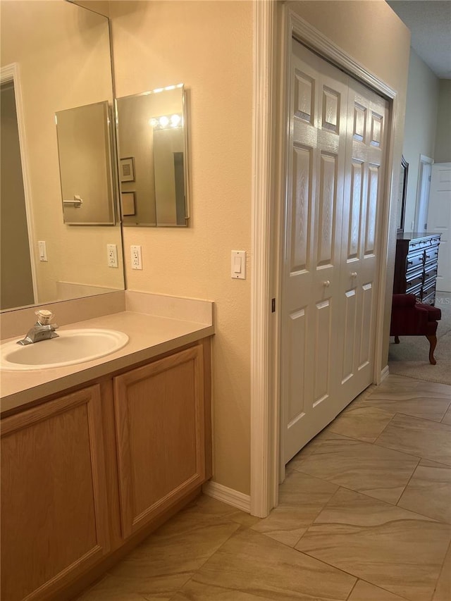 bathroom with vanity