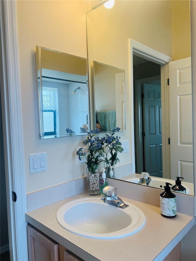 bathroom featuring vanity