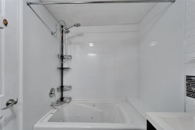 bathroom featuring vanity and shower / washtub combination