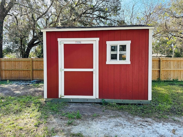 view of outdoor structure