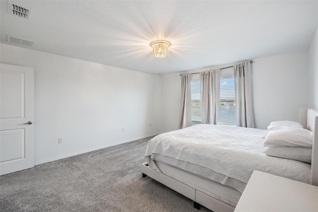 bedroom with carpet floors