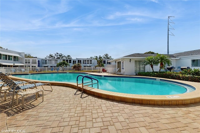 view of pool with a patio