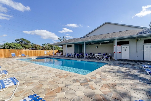 view of pool with a patio area