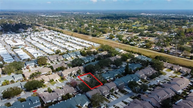 aerial view featuring a residential view