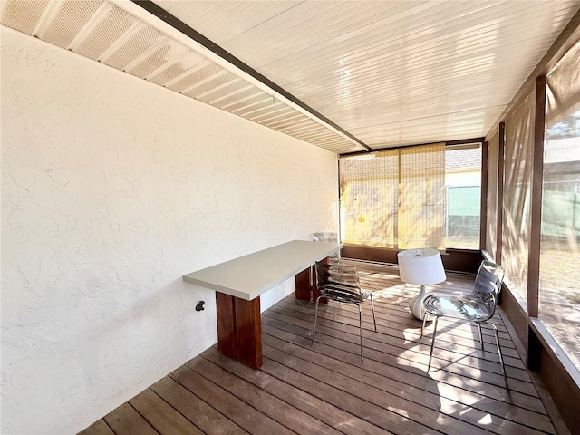 sunroom with plenty of natural light