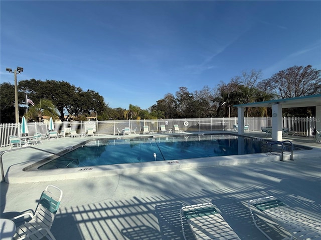 view of pool with a patio