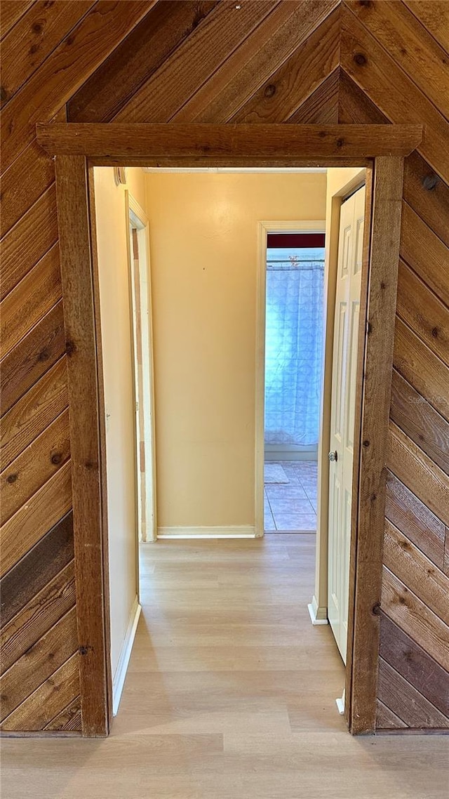 1670 Monterey Dr, Clearwater, FL 33756 - hall featuring wood finished floors and baseboards