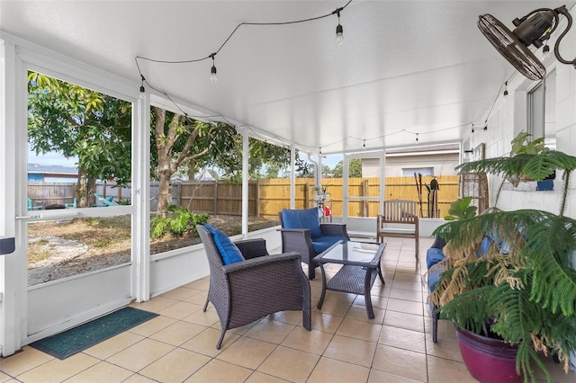 view of sunroom / solarium