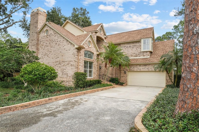 front facade featuring a garage