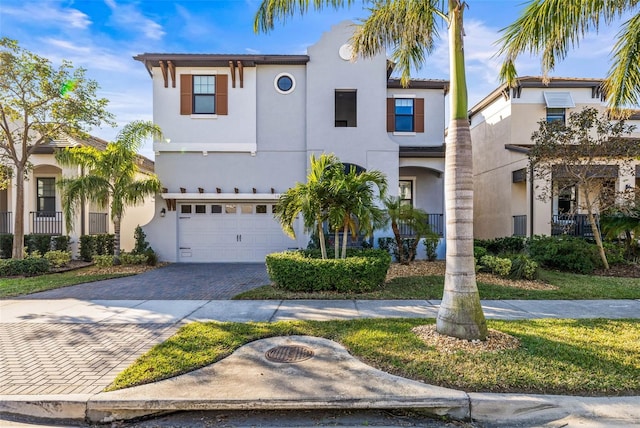 view of front of home featuring a garage