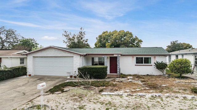 ranch-style house with a garage