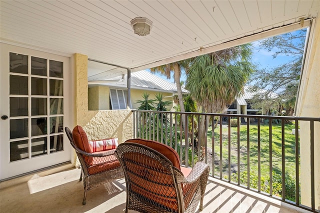 view of balcony