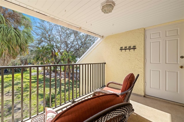 view of balcony