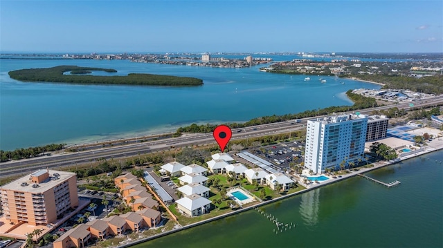 7300 Sunshine Skyway Ln S Unit 202, Saint Petersburg, FL 33711 - drone / aerial view of a large body of water
