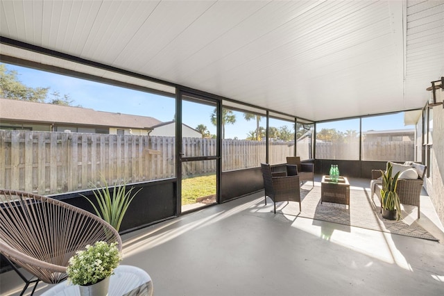 view of sunroom / solarium