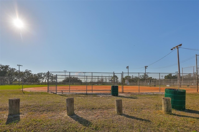 view of community with a lawn