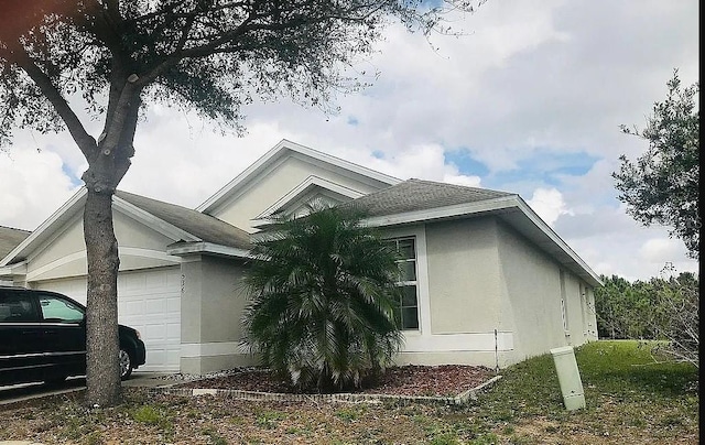 view of home's exterior featuring a garage