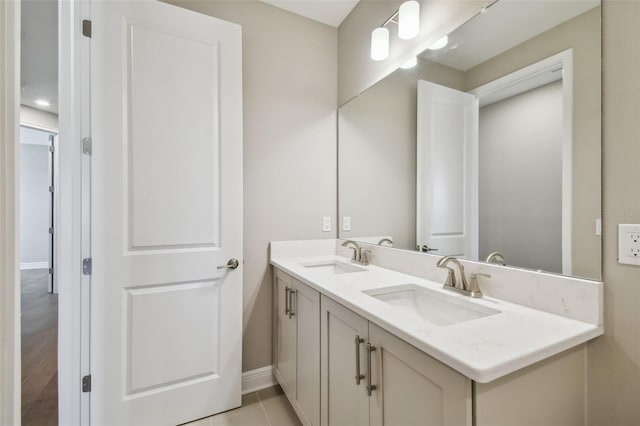 bathroom with vanity