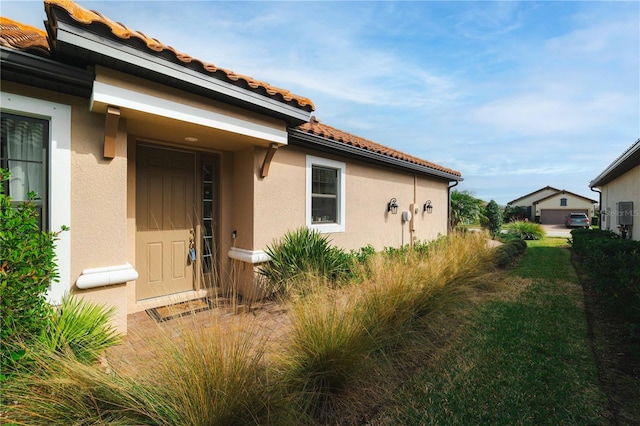 view of exterior entry