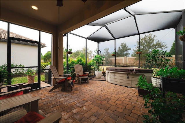 sunroom featuring a healthy amount of sunlight