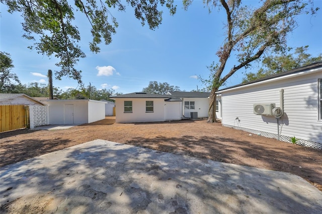 rear view of house featuring a patio