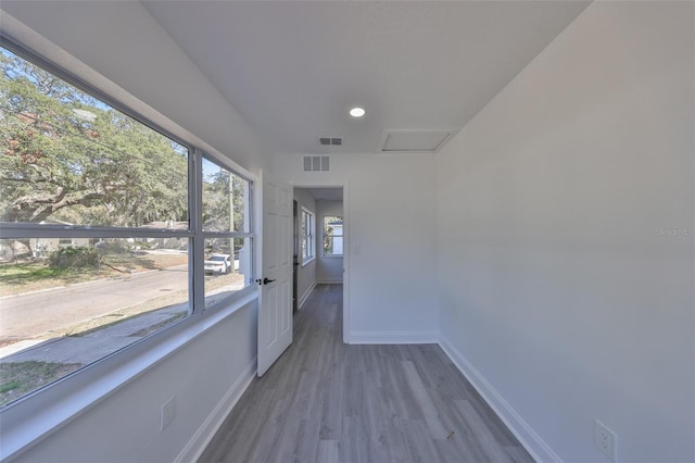 interior space featuring hardwood / wood-style floors