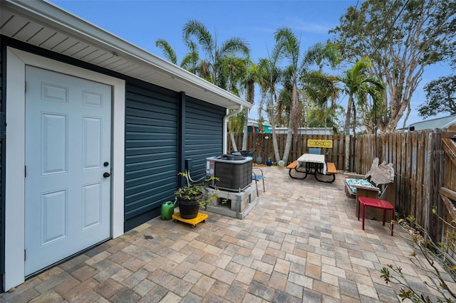 view of patio / terrace with cooling unit