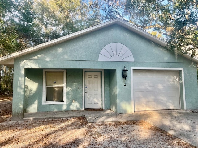 view of front of house featuring a garage