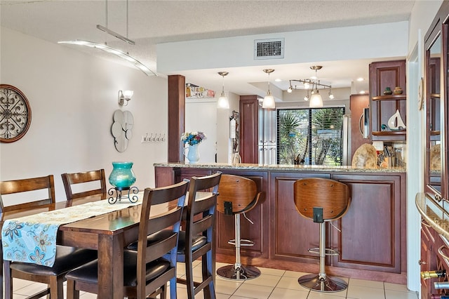 interior space featuring a textured ceiling