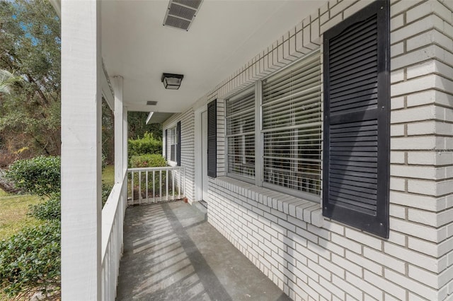 exterior space with covered porch