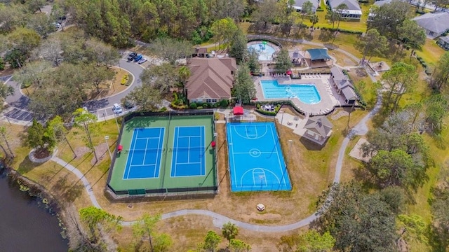 birds eye view of property