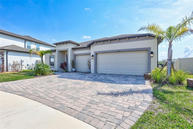 view of front of house featuring a garage