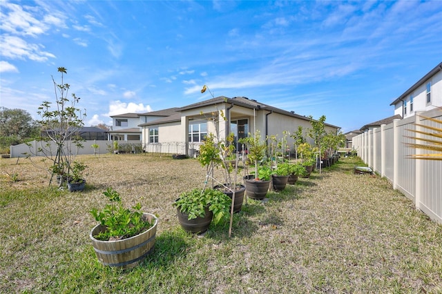 exterior space with a lawn